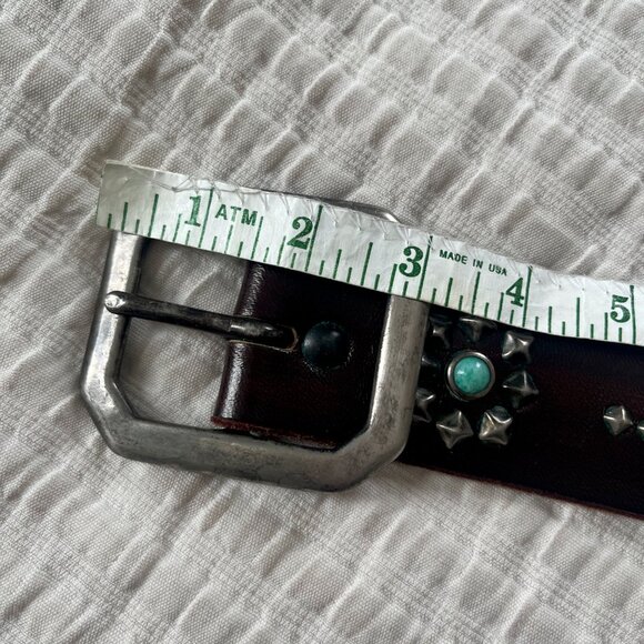 Vintage Old Stud Women's Leather Belt -XS - Picture 6 of 9